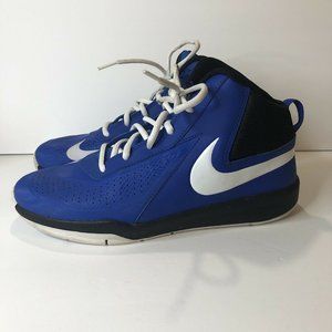 Nike Team Hustle D7 Boy’s ROYAL BLUE Basketball Shoes ~ Size 7Y Youth Sneakers